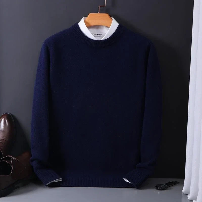 Marcelo - Jersey de punto suave con cuello redondo