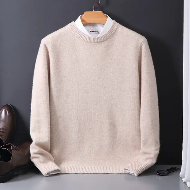 Marcelo - Jersey de punto suave con cuello redondo