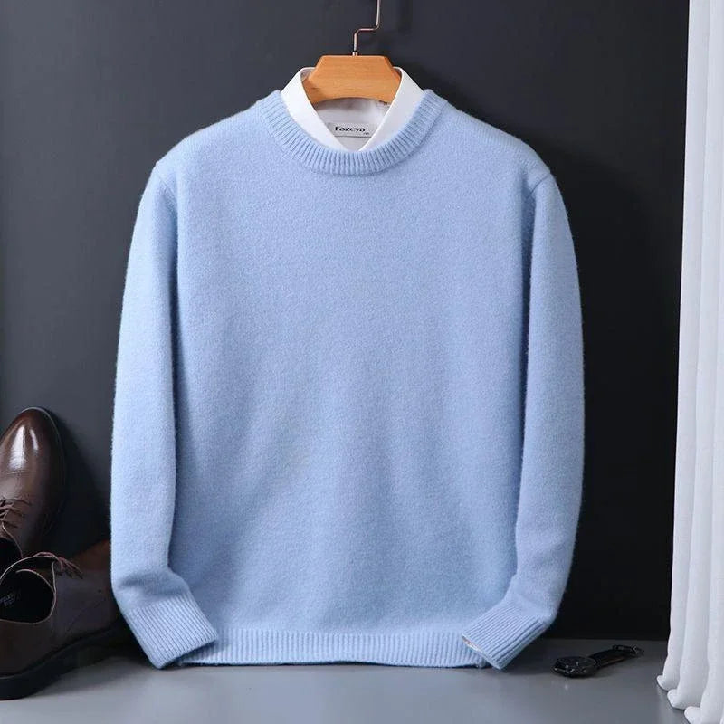 Marcelo - Jersey de punto suave con cuello redondo