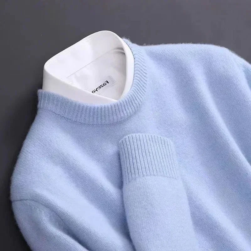 Marcelo - Jersey de punto suave con cuello redondo