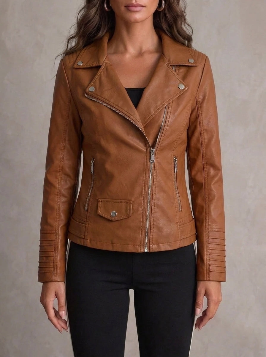 María - Veste en cuir résistante et élégante