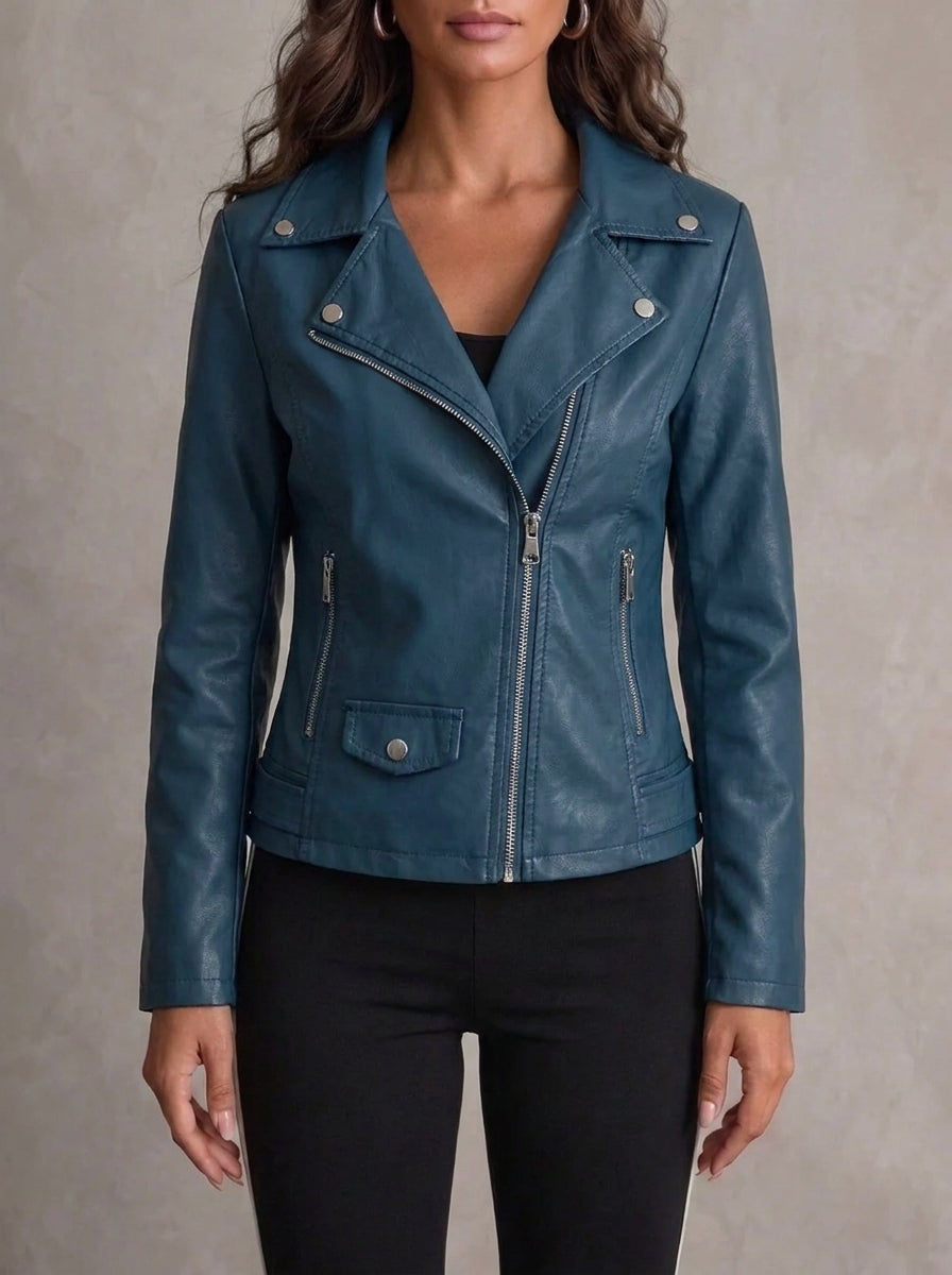 Nuria - Veste en cuir résistante et élégante