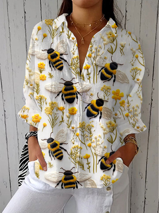 Perrine™ | Blouse Abeille Dorée