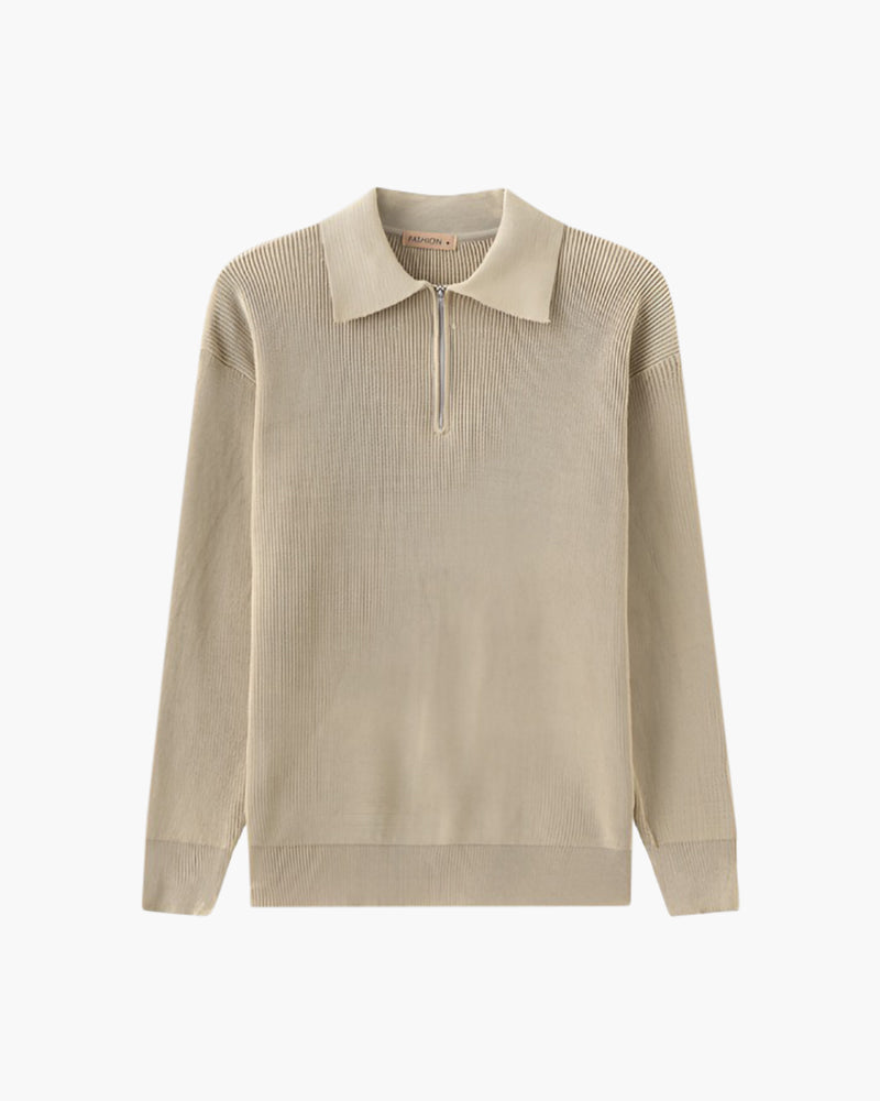 Pull en maille zippé Lugano
