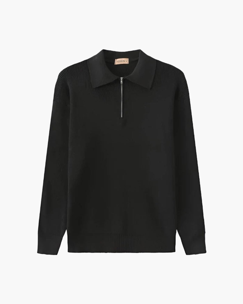 Pull en maille zippé Lugano