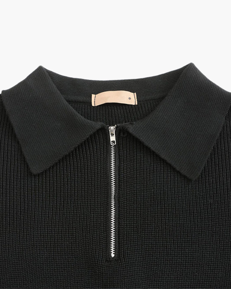 Pull en maille zippé Lugano