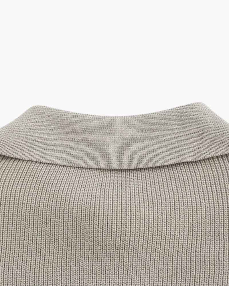 Pull en maille zippé Lugano