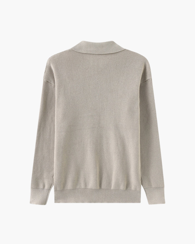 Pull en maille zippé Lugano