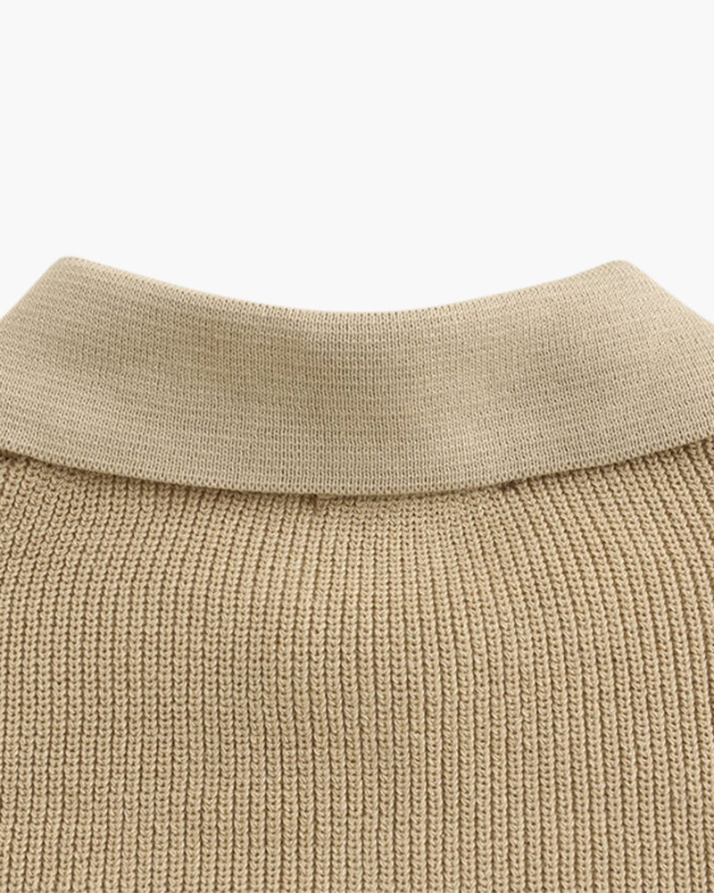 Pull en maille zippé Lugano