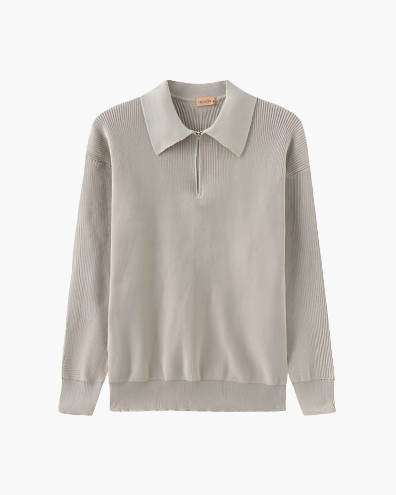 Pull en maille zippé Lugano
