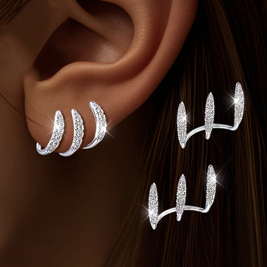 Flora - Boucle d'oreille triple élégante