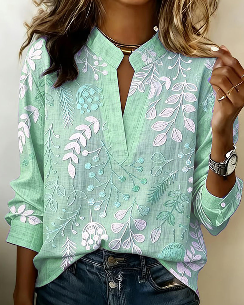 Liliane | Blouse Imprimée Botanique