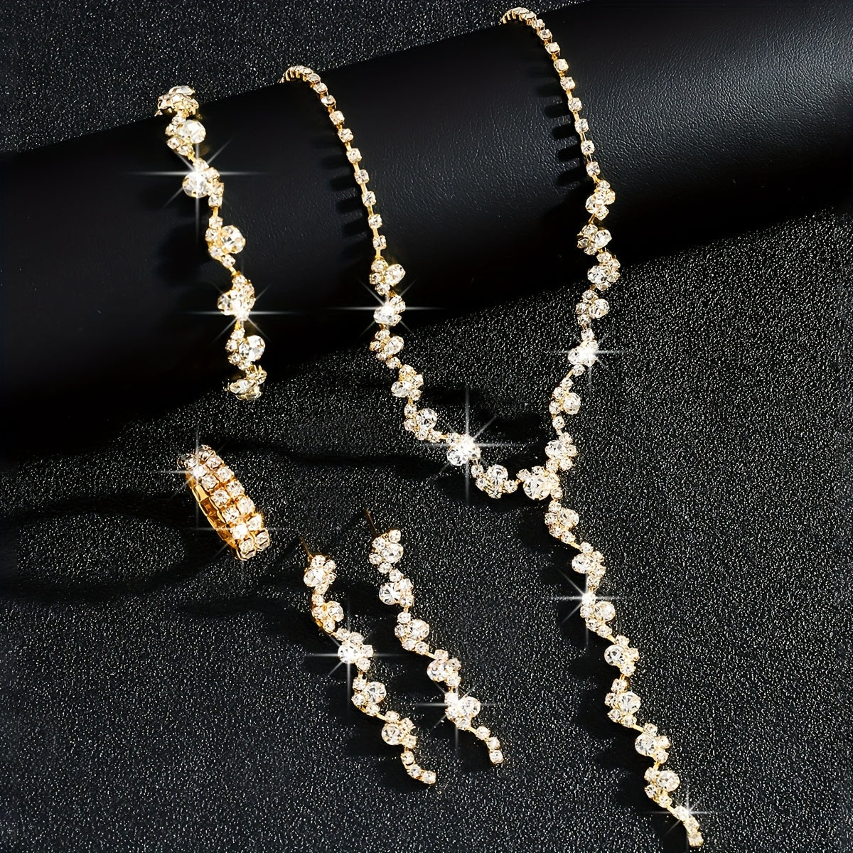Valentine™ | Set Bijoux Fleur Étincelante Haut de Gamme