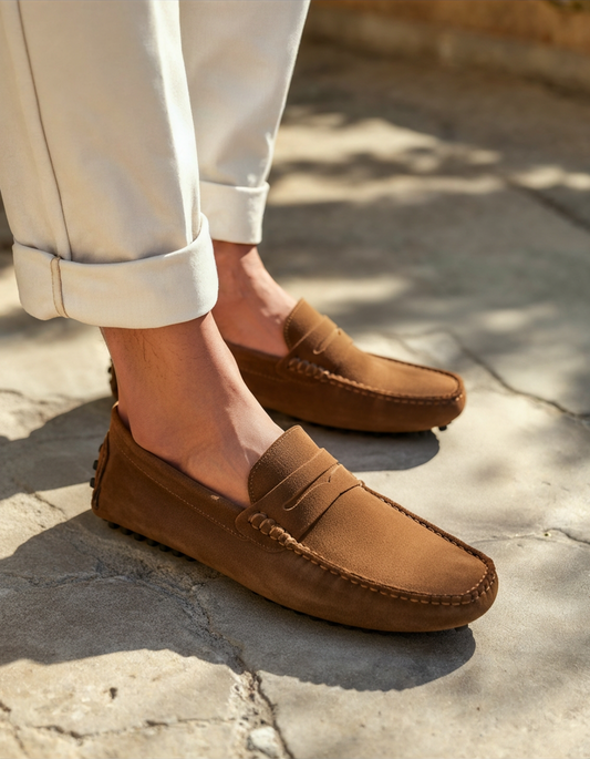 Mocassins Driver en daim Monaco