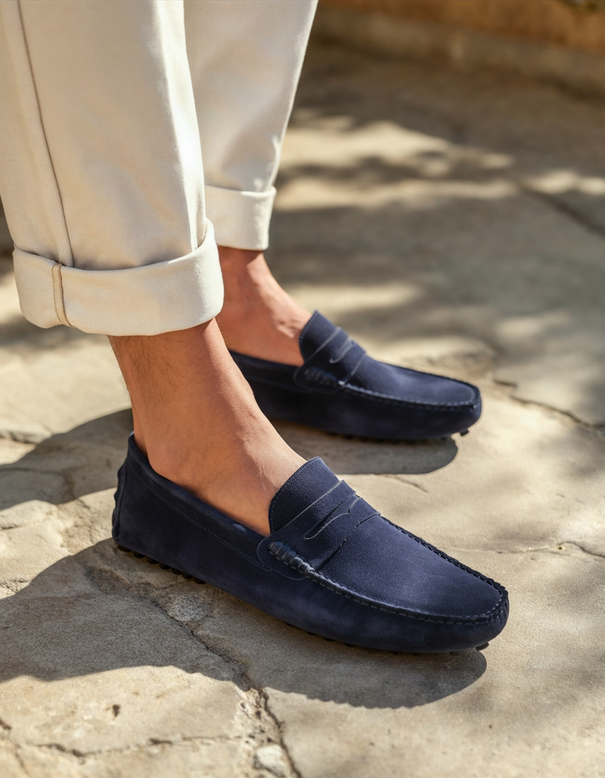 Mocassins Driver en daim Monaco