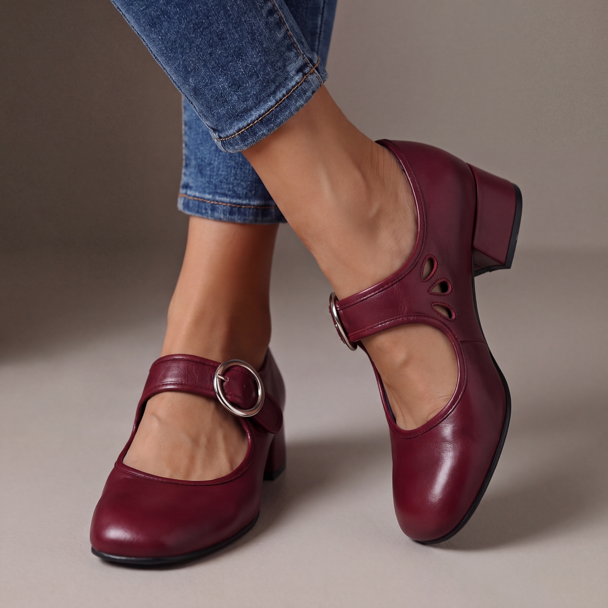 Verónica | Babies en cuir à talons