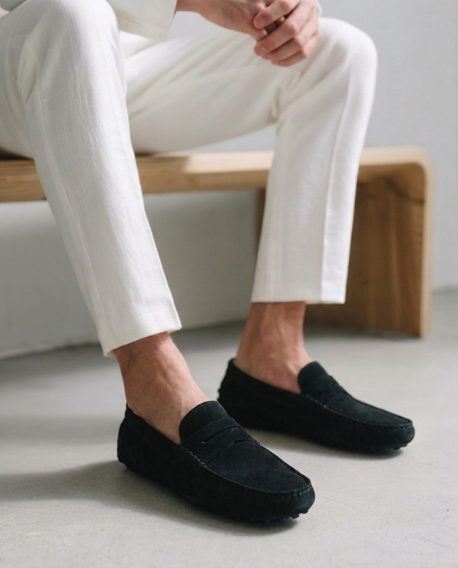 Mocassins Driver en daim Monaco