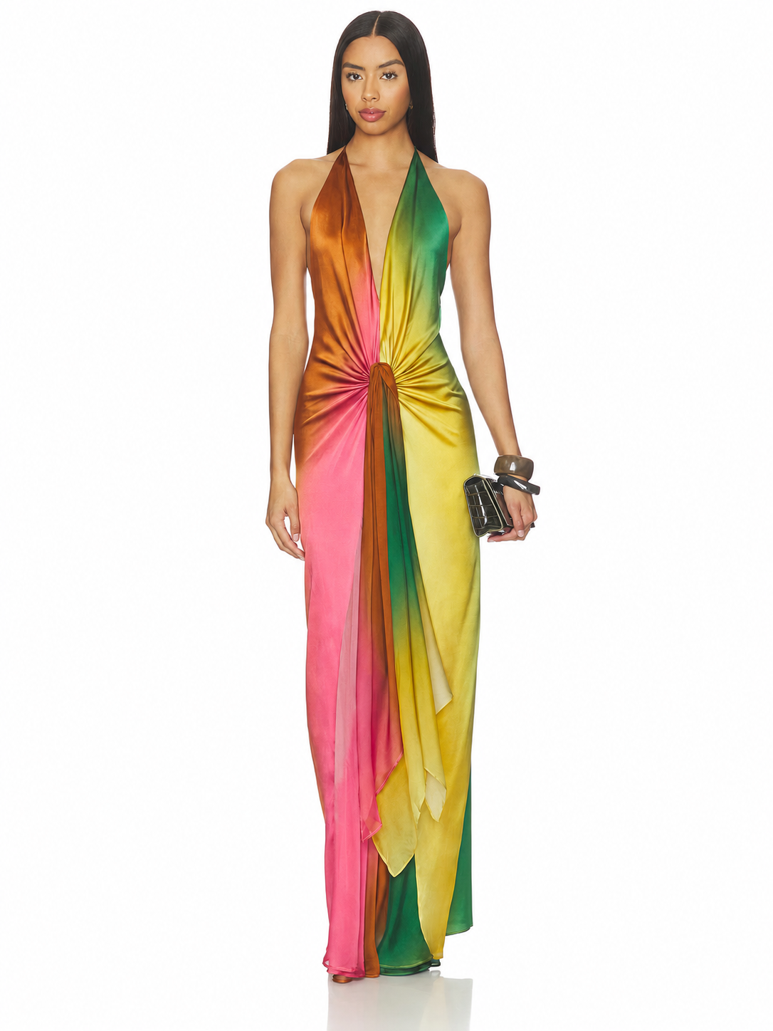 Valentina - Vestido maxi satinado