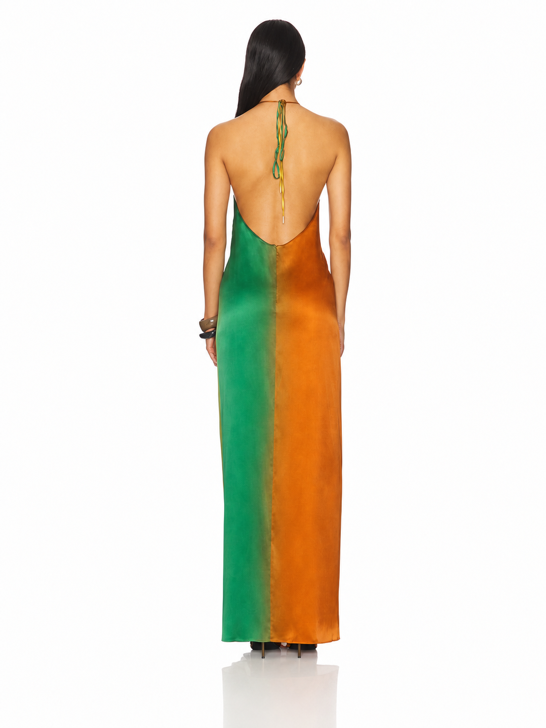 Valentina - Vestido maxi satinado