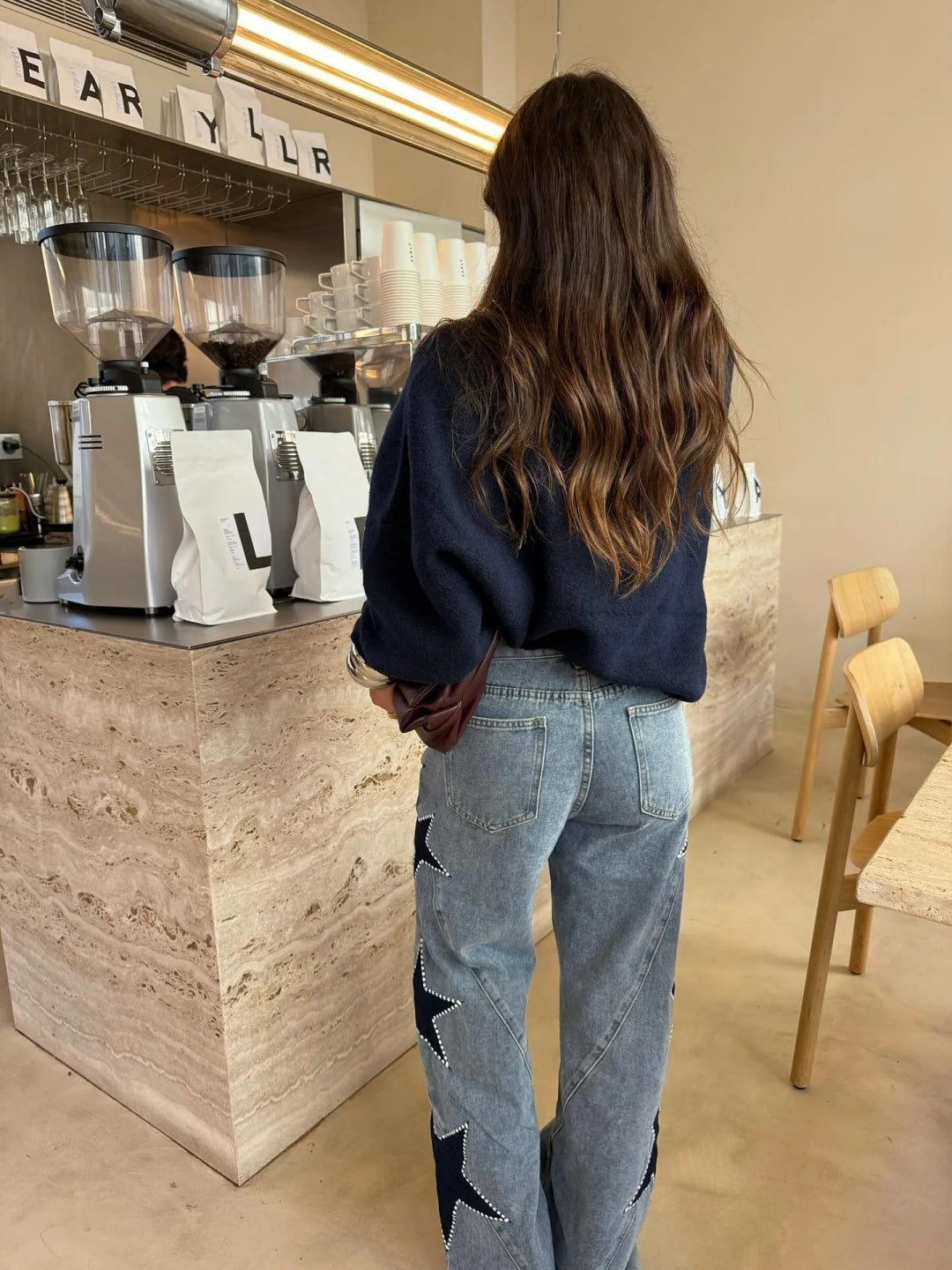 Sofía - Jeans rectos con estrellas