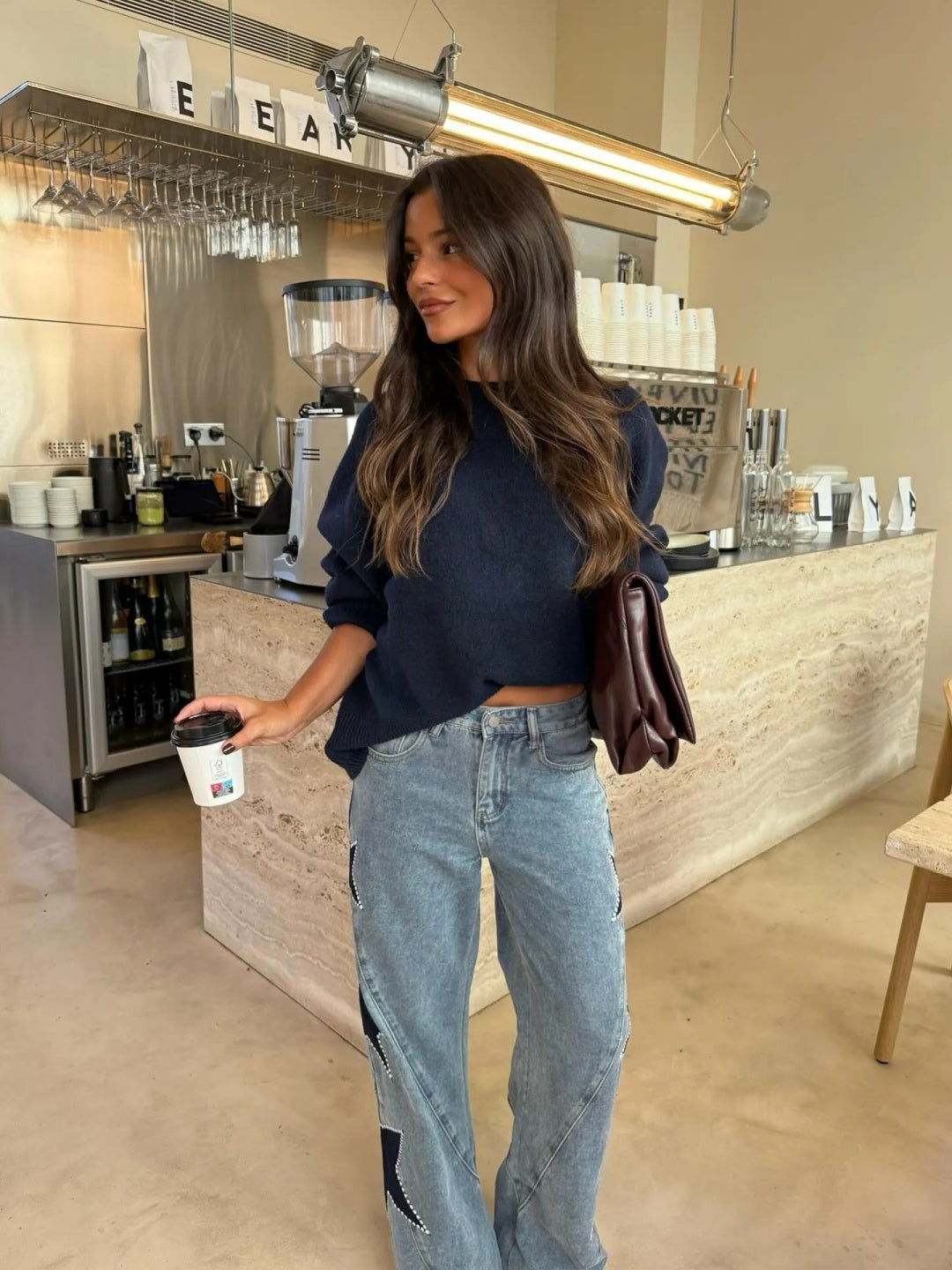Sofía - Jeans rectos con estrellas