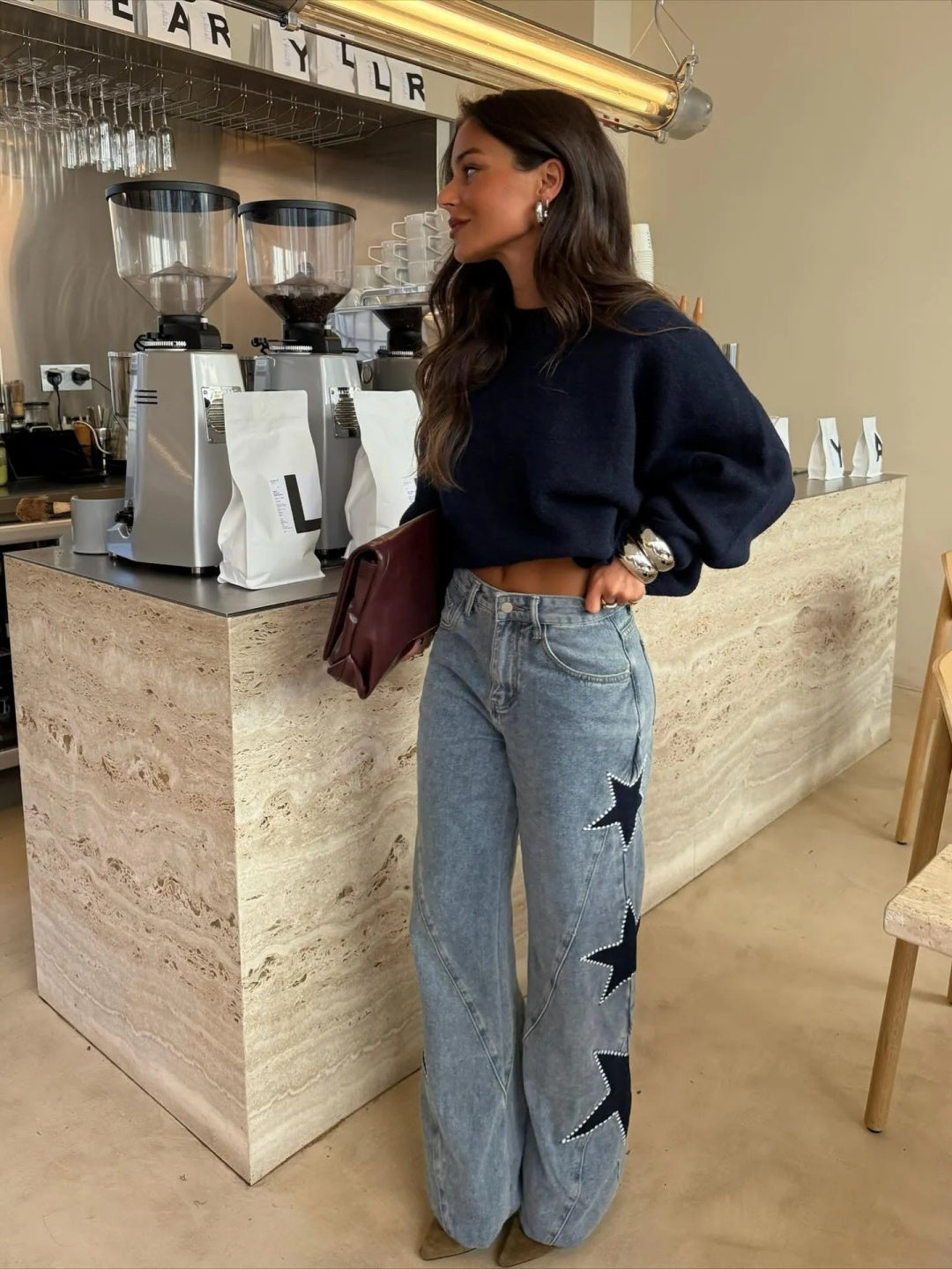 Sofía - Jeans rectos con estrellas
