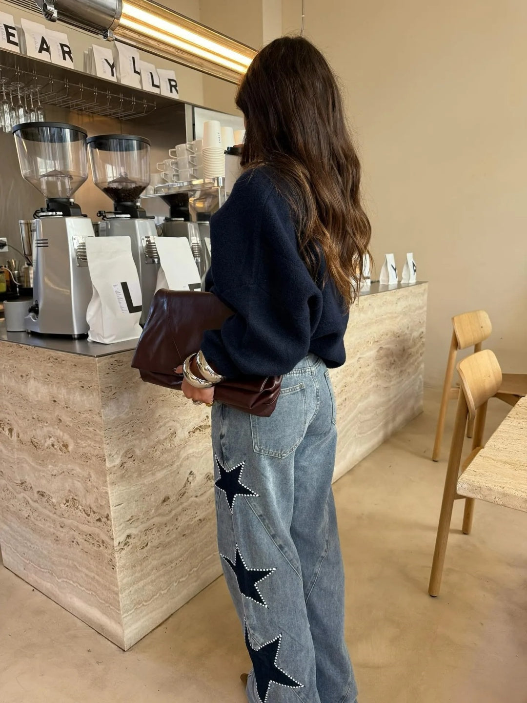 Sofía - Jeans rectos con estrellas