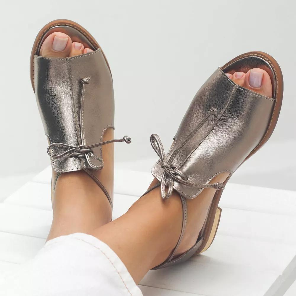 Lilliana - Sandales en cuir à nœud
