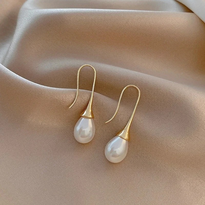 Colette™ | Boucles d'Oreilles Pendantes Perle Classiques