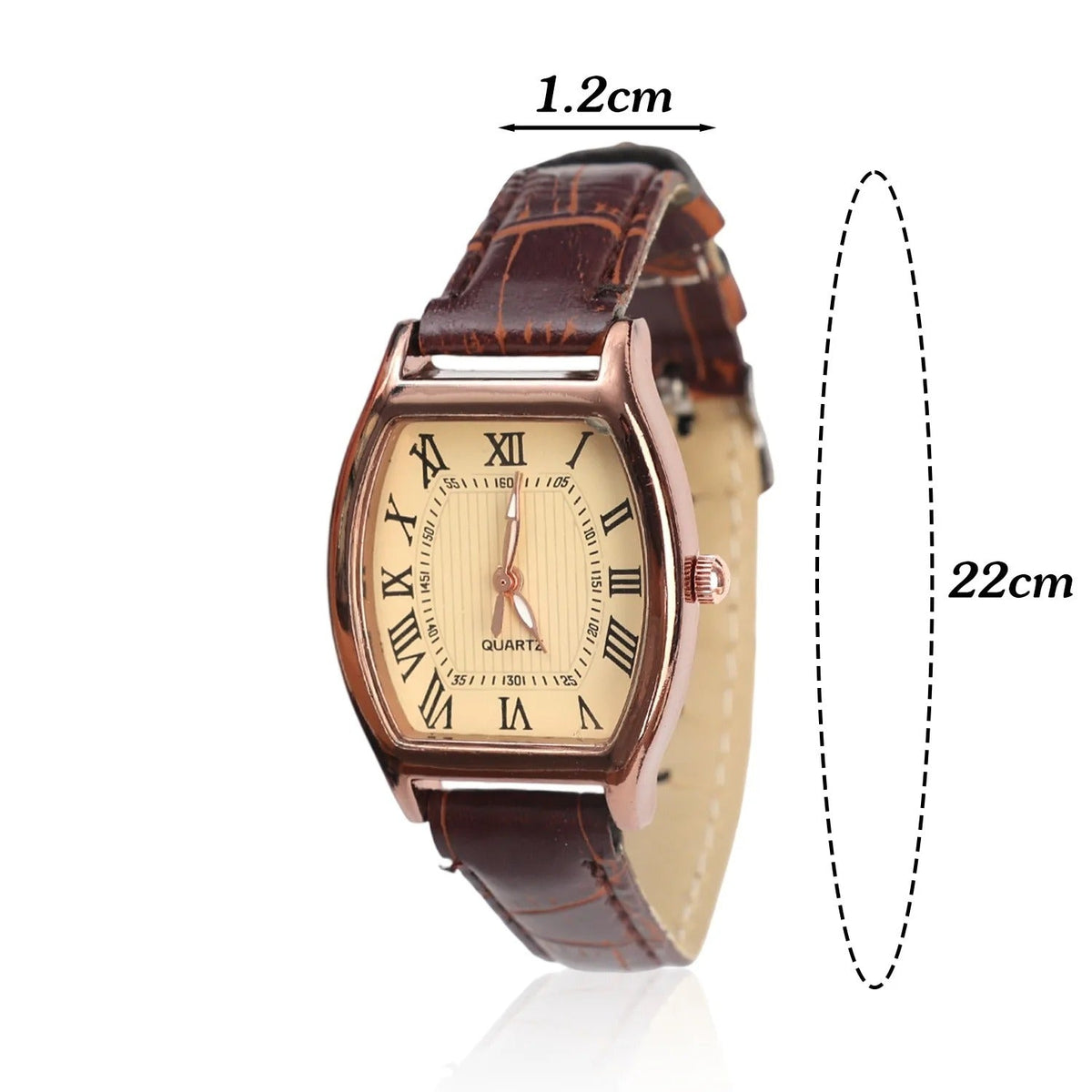 Montre Vintage Aurelia avec bracelet en cuir