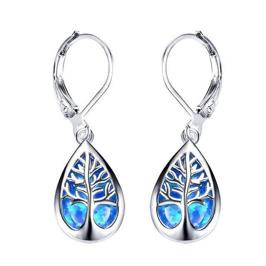Sylvaine™ | Boucles d'Oreilles Arbre de Vie Dorées