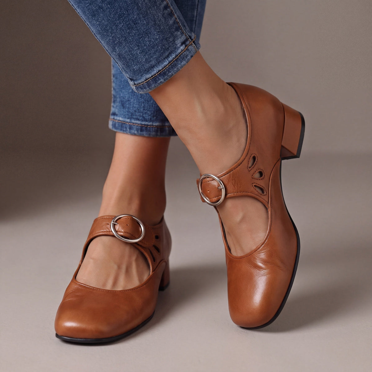 Verónica | Babies en cuir à talons